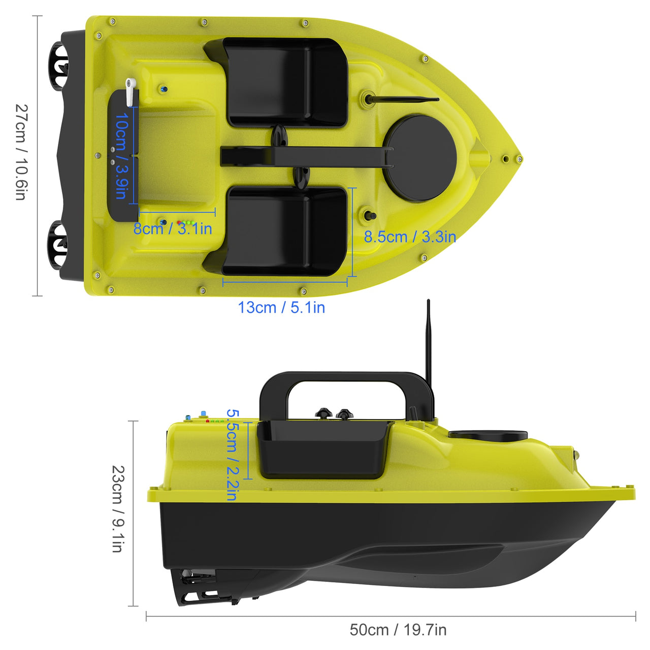 Bateau Amorceur <Br> Jaune