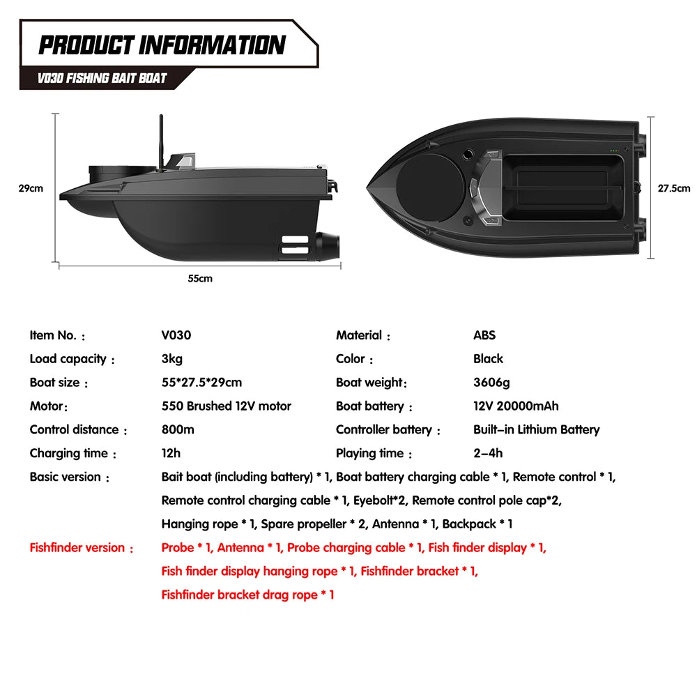 Bateau Amorceur <Br> Flytec V030